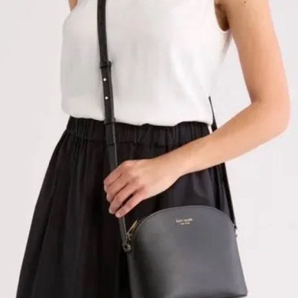 Kate Spade Payton Dome Crossbody, Black Saffiano Leather - Picture 4 of 14